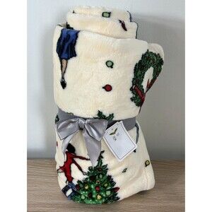 Kringle Express 60x80 Glamorous Holiday Christmas Throw Blanket Soft Plush